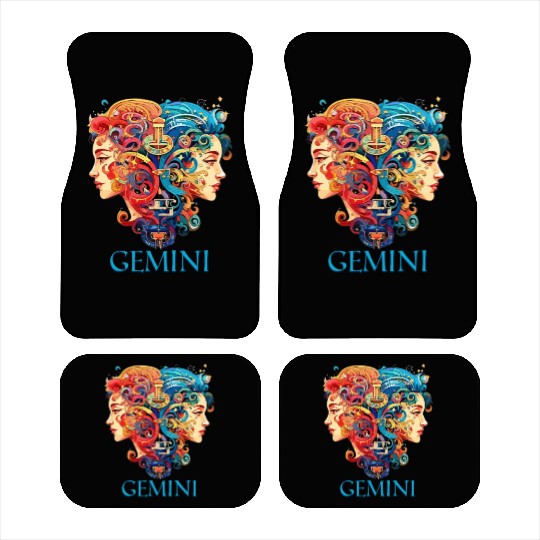 Embrace Your Gemini Identity: Gemini Pride Car Mats