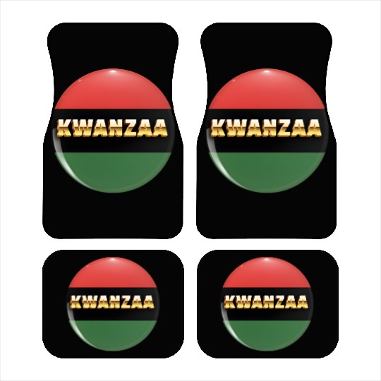 Embracing Kwanzaa: Red, Green, and Black Pride. Car Mats