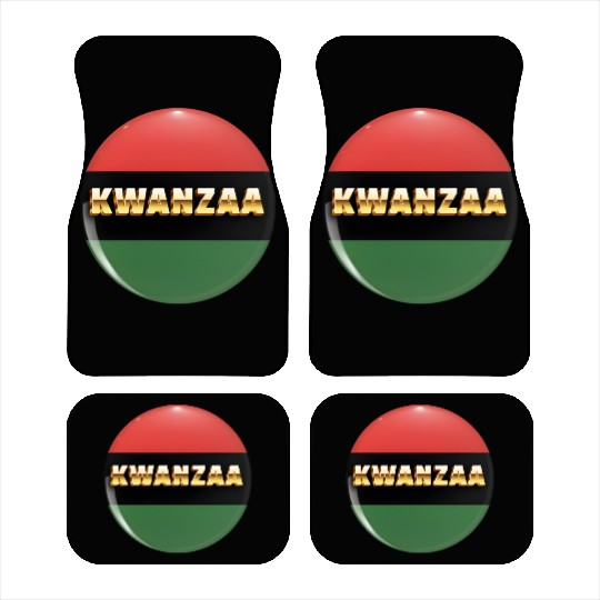 Embracing Kwanzaa: Red, Green, and Black Pride. Car Mats