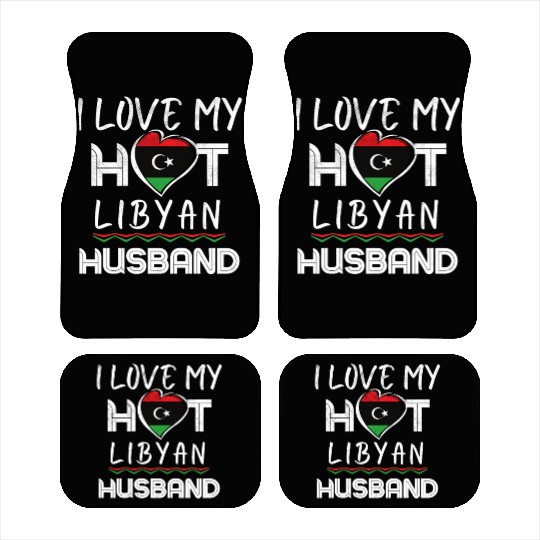 Funny Libyan Husband Proud Wife Car Mats