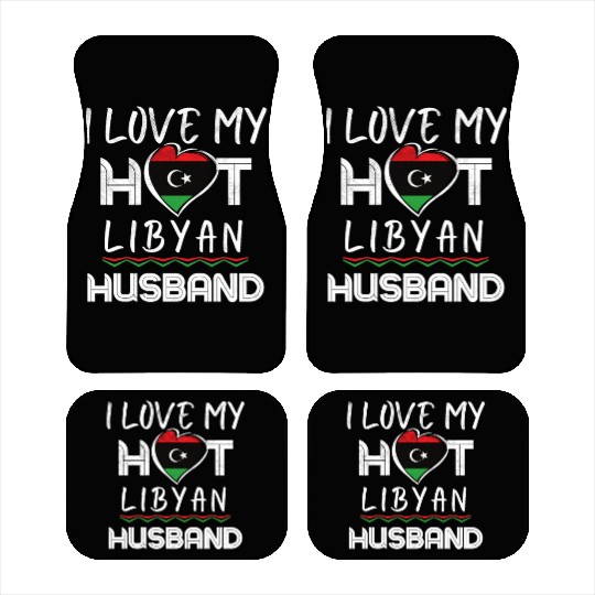 Funny Libyan Husband Proud Wife Car Mats
