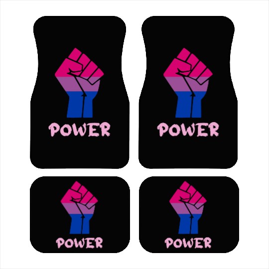 Power Bisexual Pride Fist Design for Equality Car Mats