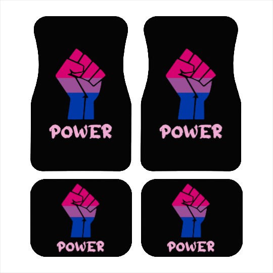 Power Bisexual Pride Fist Design for Equality Car Mats