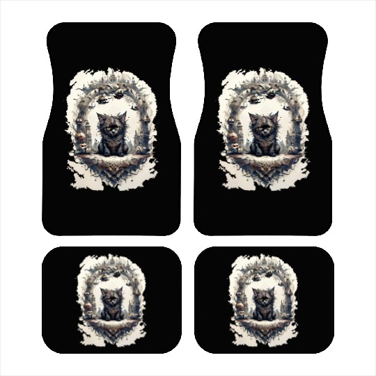 witch cat Car Mats