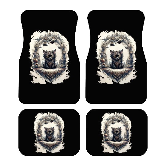witch cat Car Mats
