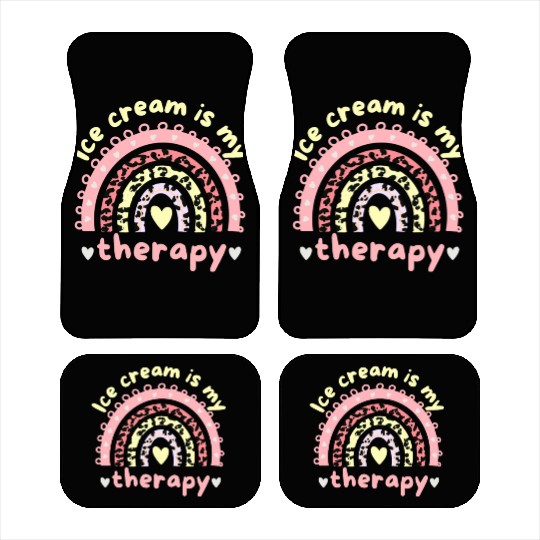 ice cream is my therapy Car Mats