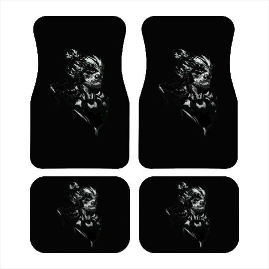 Monochrome Street Fighter: Akuma's Knightly FanAr Car Mats