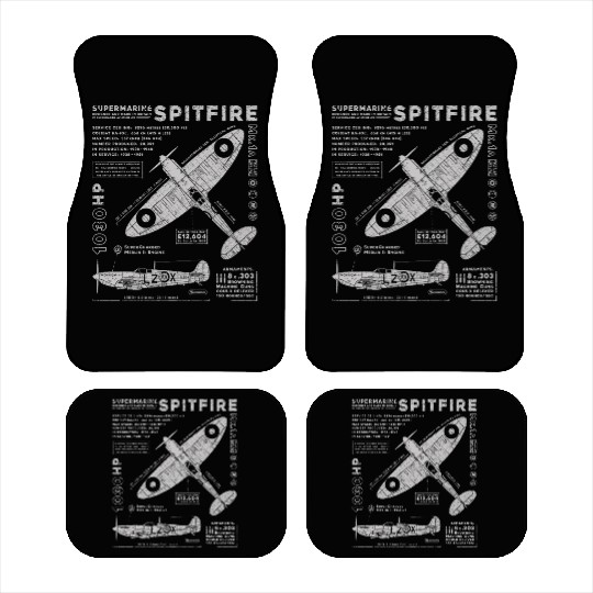 Supermarine Spitfire Car Mats
