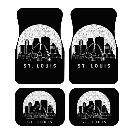 St. Louis Missouri Skyline Car Mats