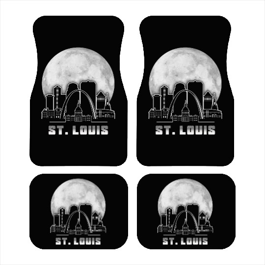 St. Louis Missouri Full Moon Car Mats