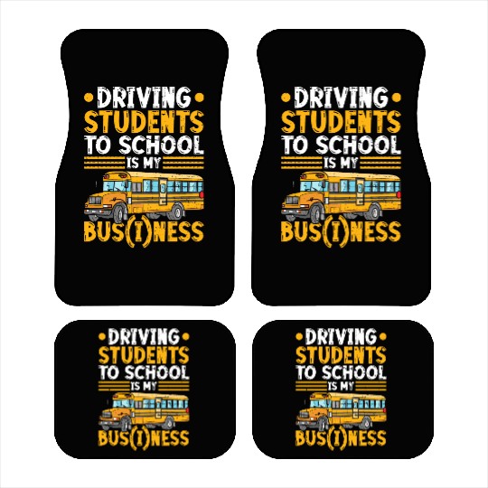 School Bus Driver Car Mats