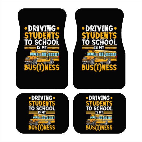 School Bus Driver Car Mats