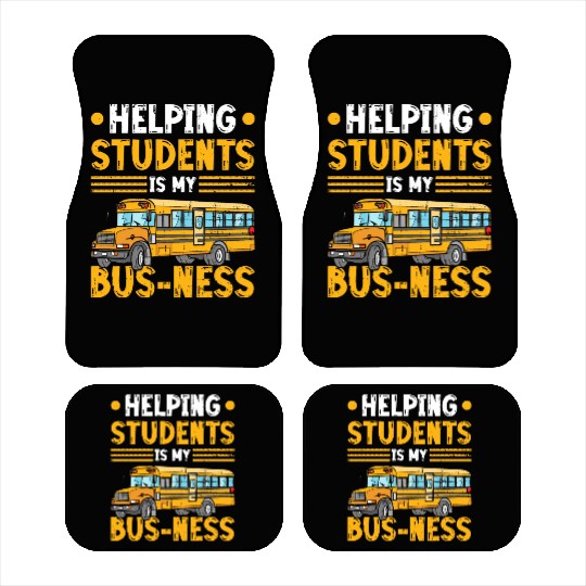 Bus Assistant Back To School Bus Monitor Car Mats