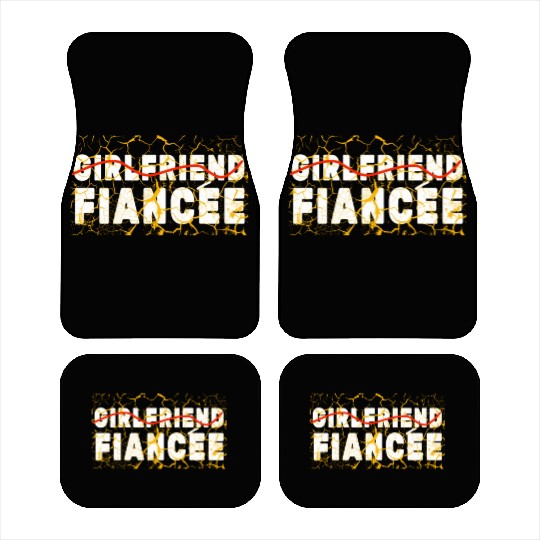 Girlfriend Fiancee Couple Engagement Engaged Car Mats
