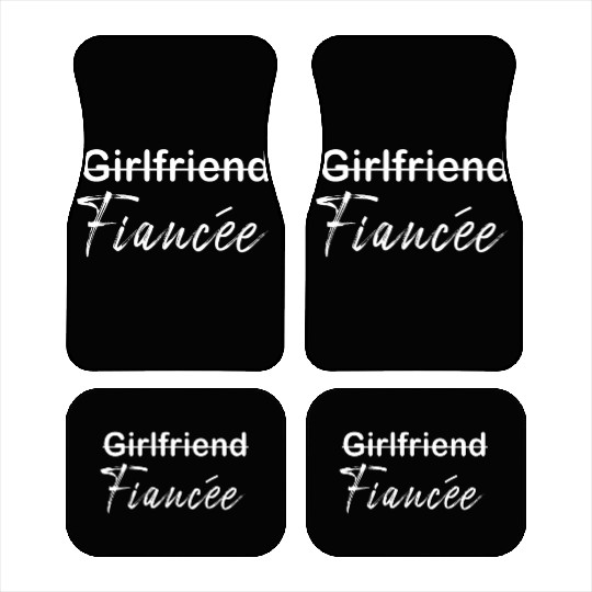 Girlfriend Fiancee Couple Engagement Engaged Car Mats