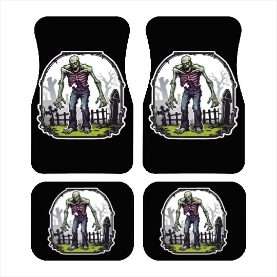 Zombie / Monster / Halloween / green / Cemetery Car Mats