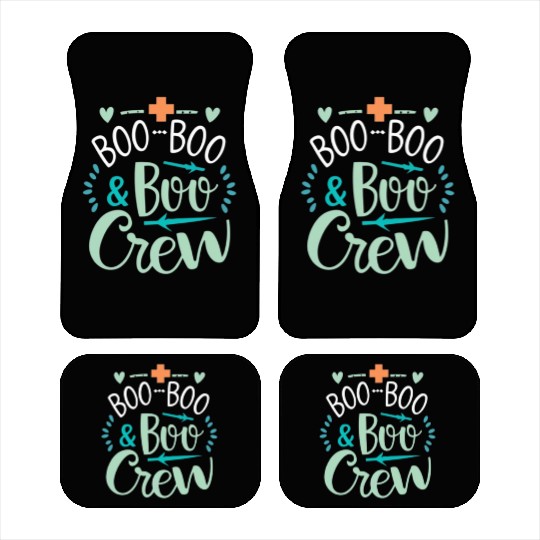 Boo Boo Crew Ghost Halloweent-chirt Car Mats