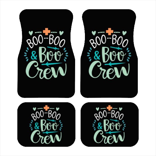 Boo Boo Crew Ghost Halloweent-chirt Car Mats
