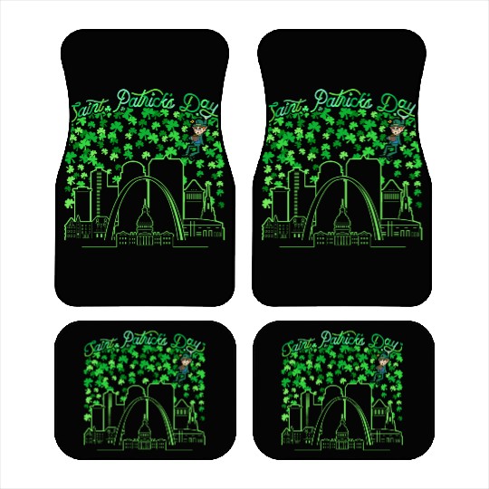 St. Louis Missouri Saint Patrick's Day Car Mats