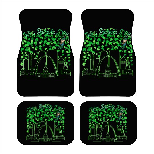 St. Louis Missouri Saint Patrick's Day Car Mats