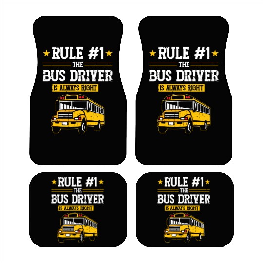 School Bus Dirver Car Mats