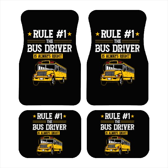 School Bus Dirver Car Mats