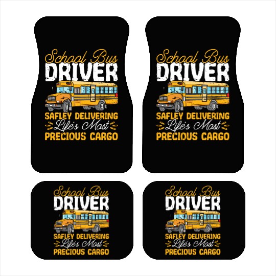 School Bus Adult Delivery Specialist Bus Driver Car Mats