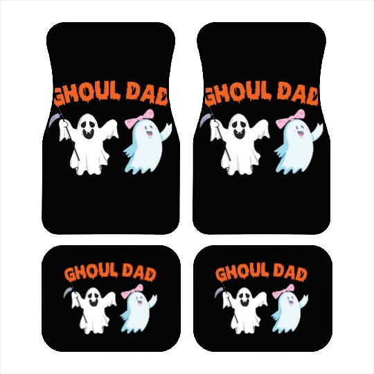 Ghoul Dad Ghost Funny Halloween Costume Car Mats