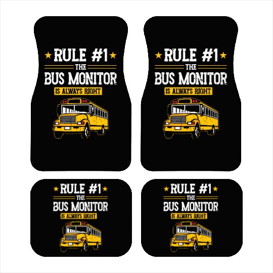 School Bus Aide Women Back To School Bus Monitor Car Mats