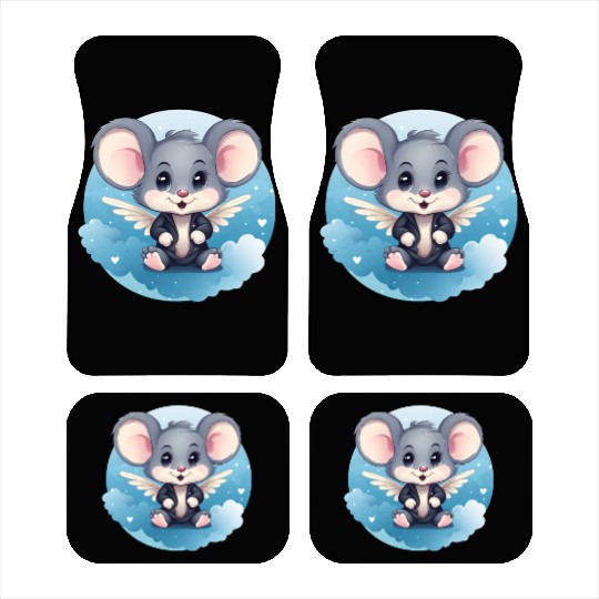 Mouse Angel Wings Rat Car Mats