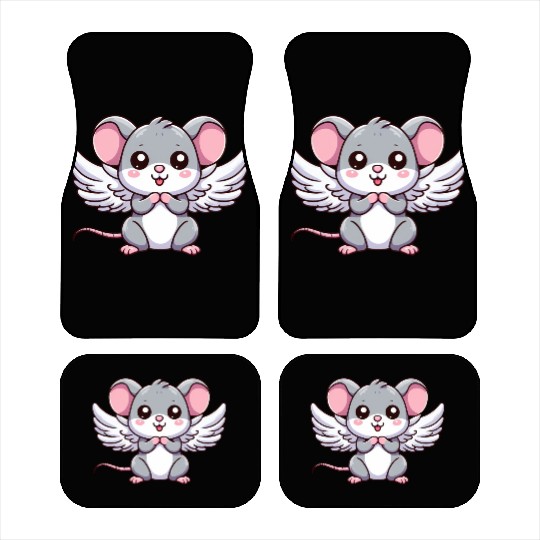 Mouse Angel Wings Car Mats