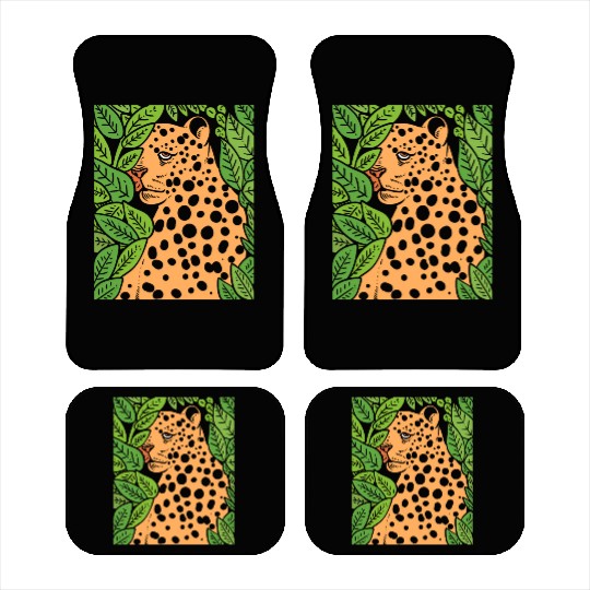 Jaguar in Forest Wildlife Biologist Gift Car Mats