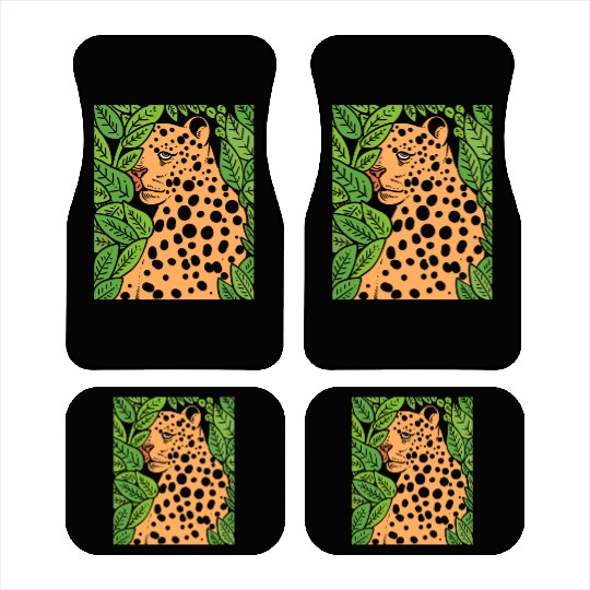 Jaguar in Forest Wildlife Biologist Gift Car Mats