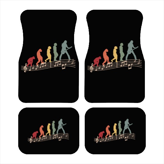 Guitarist E-Guitar Vintage Guitar Evolution Car Mats