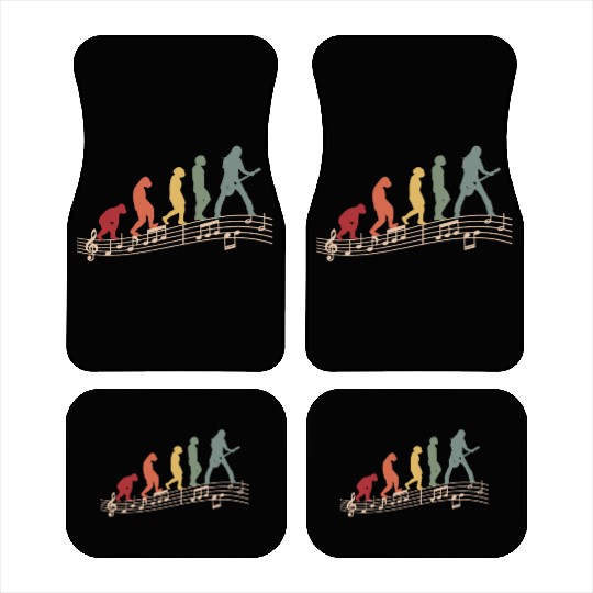 Guitarist E-Guitar Vintage Guitar Evolution Car Mats