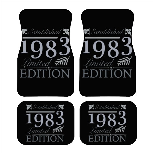 Established 1983 40th Birthday Car Mats