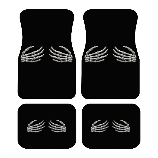 Halloween Skeleton Hands Car Mats