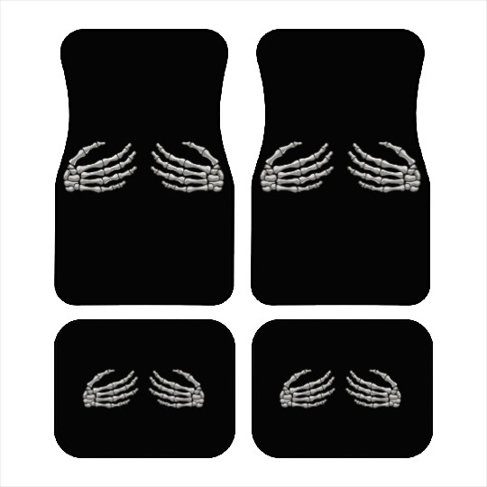 Halloween Skeleton Hands Car Mats