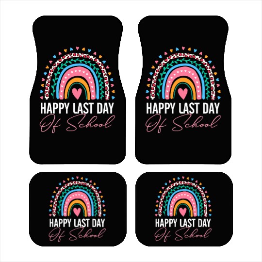 Happy Last Day Of School Teacher Student Summer Car Mats
