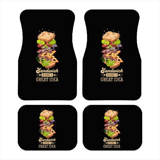 Sandwich Always A Great Idea Car Mats
