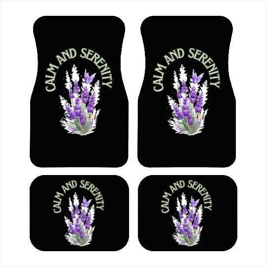 Calm And Serenity Car Mats, lavender flower of calm