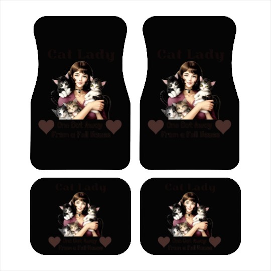 The Cat Lady Car Mats