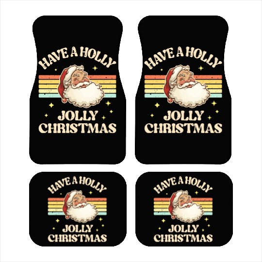 Have A Holly Jolly Christmas Car Mats