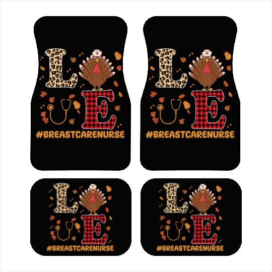 Breast Care Nurse Thanksgiving Gift Car Mats