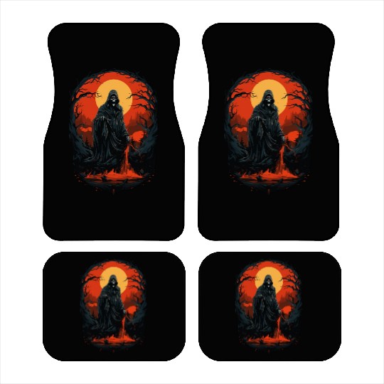 Spooky Halloween Grim Reaper Car Mats