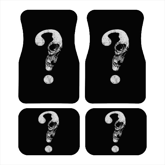 SKULL QUESTIONMARK Car Mats