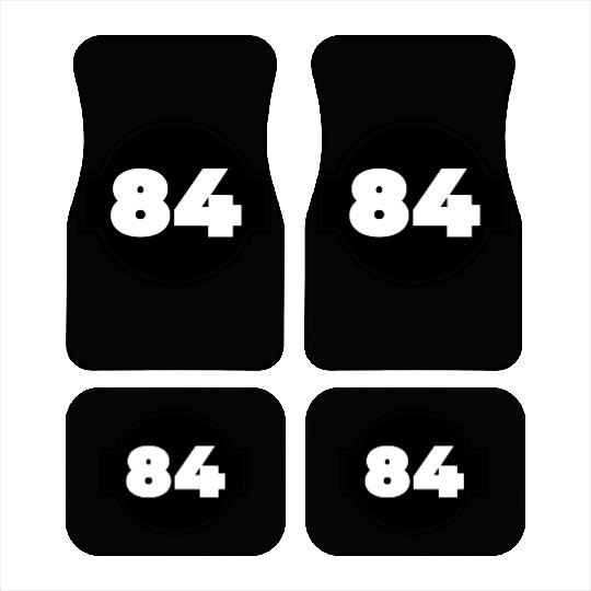 Congratulations 84 Years Old - Number Eighty-Four Car Mats