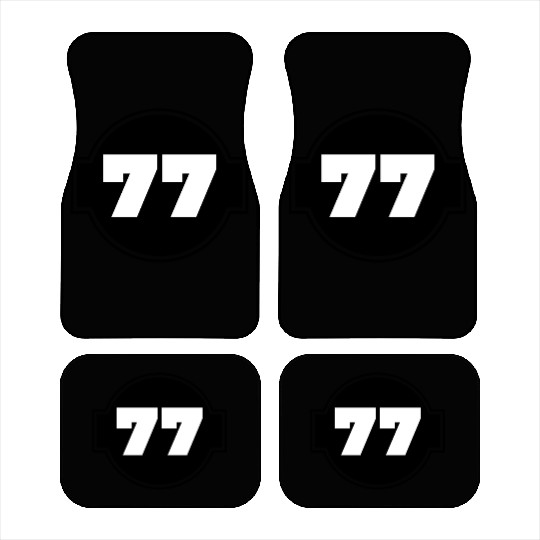 Congratulations 77 Years - Number Seventy-Seven Car Mats