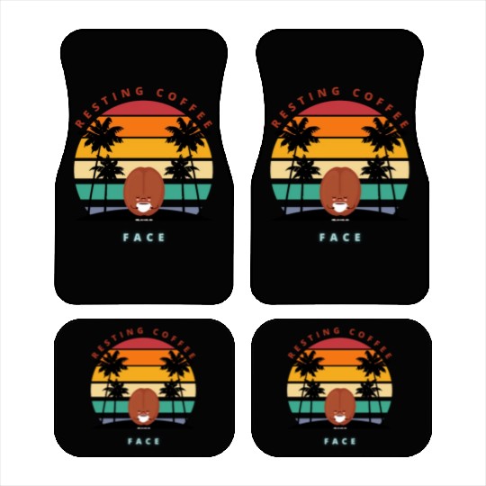 "Resting Coffee Face" Funny Caffeine Lover Car Mats