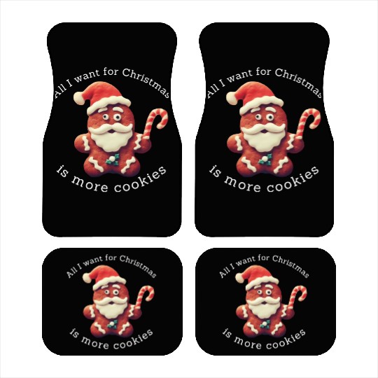 Funny Christmas Cookie Car Mats